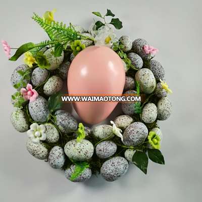 Decor easter artificial flower wreath rabbit bunny easter